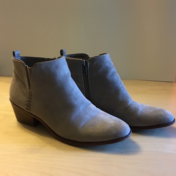 Sam & Libby Shoes - Sam & Libby Tan Zipper Ankle Boots